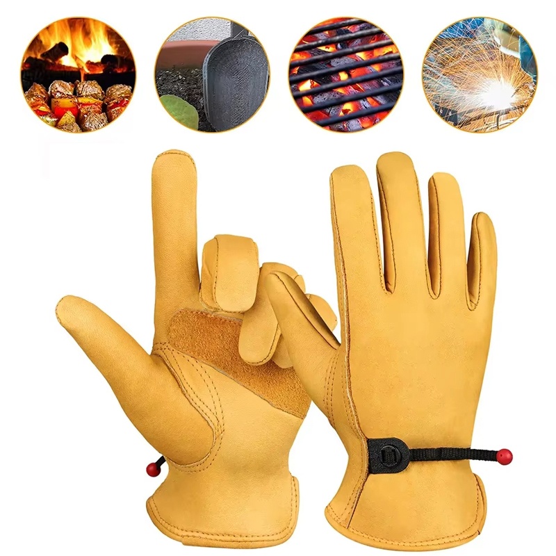 Leather Gloves Men Work Gloves - огляд і ціна Leather Driving Glove