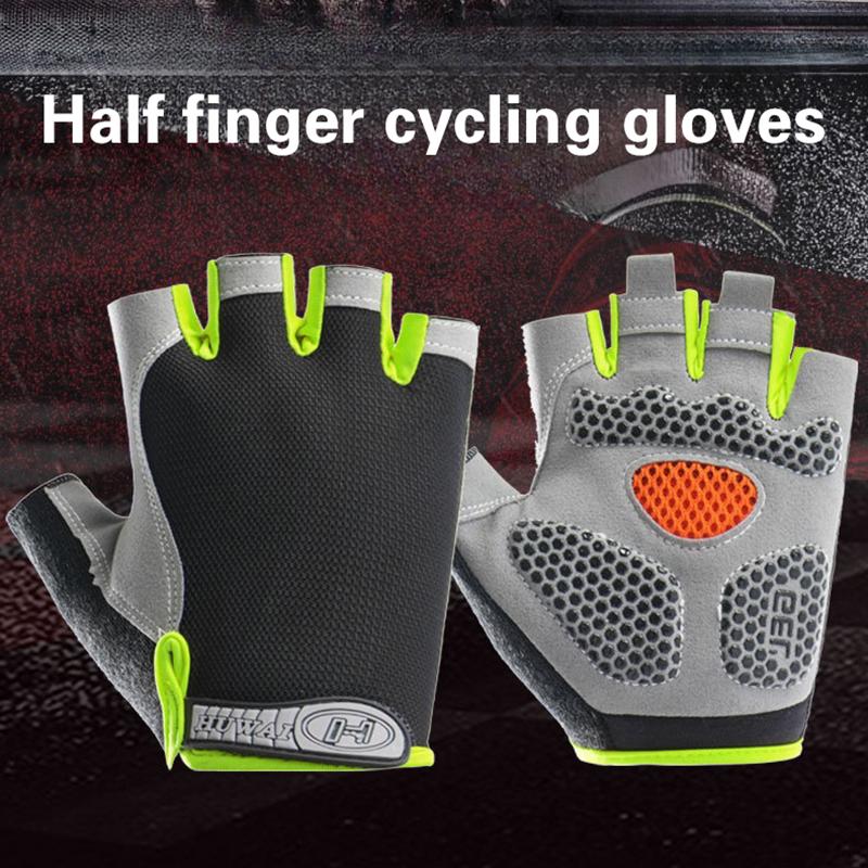 Half Finger Cycling Gloves Men - огляд і ціна Fingerless Glove Knit